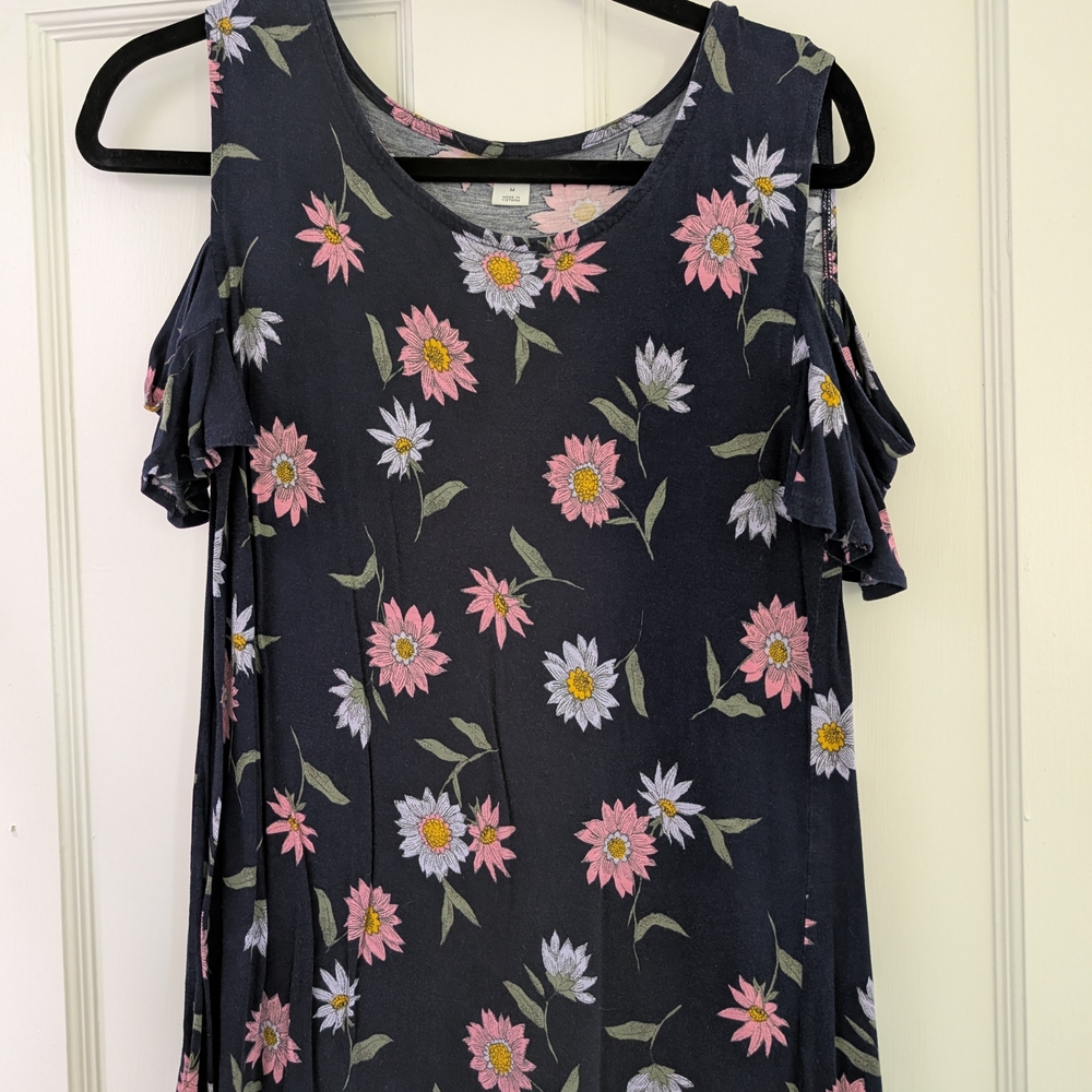 Floral Cold Shoulder Top